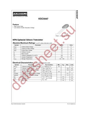 KSC5047TU datasheet  